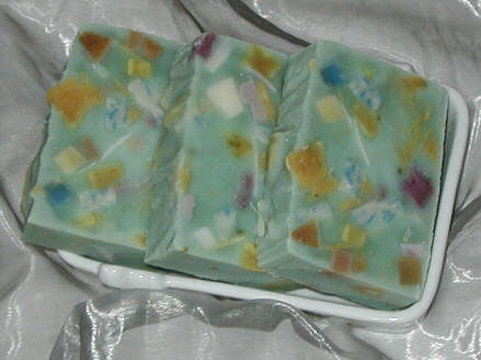 bunte Mosaikseife