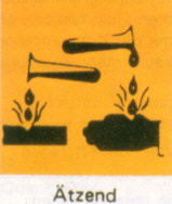 Gefahrensymbol für NaOH